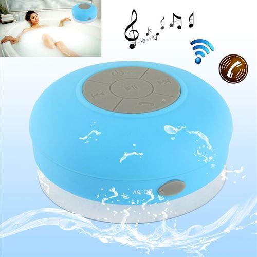 Enceinte Waterproof Bluetooth Ventouse Haut-Parleur Micro Douche Petite  (BLEU) - Enceinte sans fil - Achat & prix
