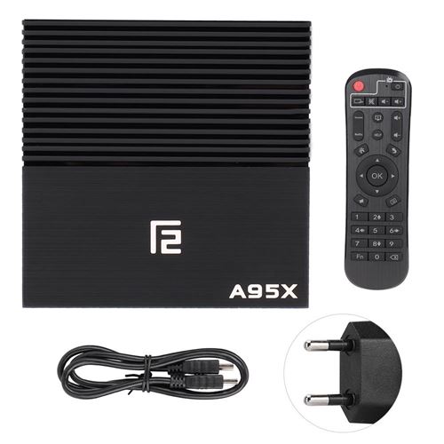 TV BOX - A95X F2 S905X2 4G + 64G Double bande Wifi + BT Smart Box Quad Core TV pour Android 9.0