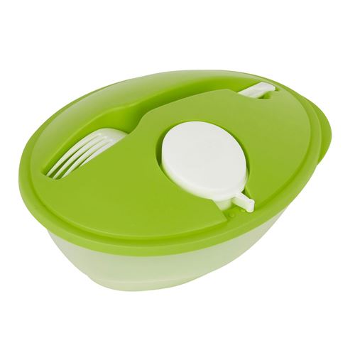 Lunch box avec cuillère en plastique - 920 ml - Vert