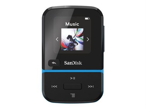 SanDisk Clip Sport Go - Lecteur numérique - 32 Go - bleu