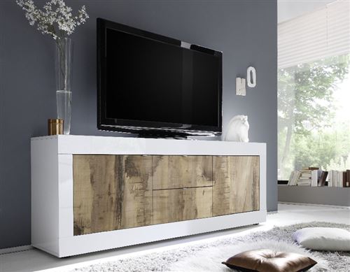 SUBLEEM Buffet bas 210cm 2 portes & 2 tiroirs SEMPLICE