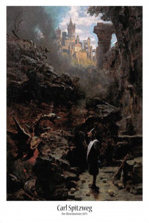 Carl Spitzweg Poster - Le Sorcier, 1875 (91x61 cm)