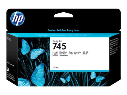HP 745 - photo noire - originale - DesignJet - cartouche d'encre