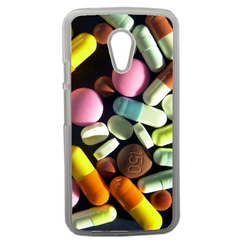Coque Pills Compatible Motorola Moto G2 Transparent