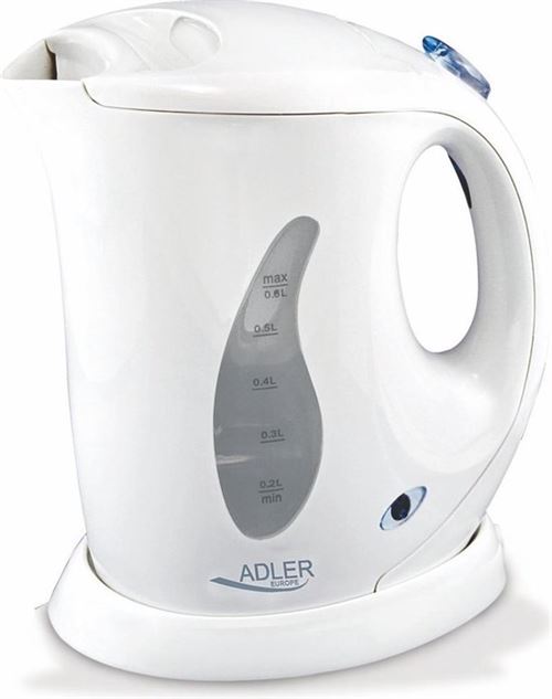Mini bouilloire électrique Adler 0.6litre AD 02 - Blanc