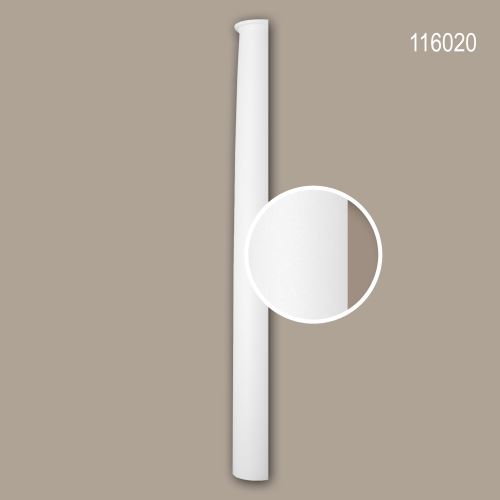 Fût de demi-colonne 116020 Profhome Colonne Élement décorative style Néo-Classicisme blanc