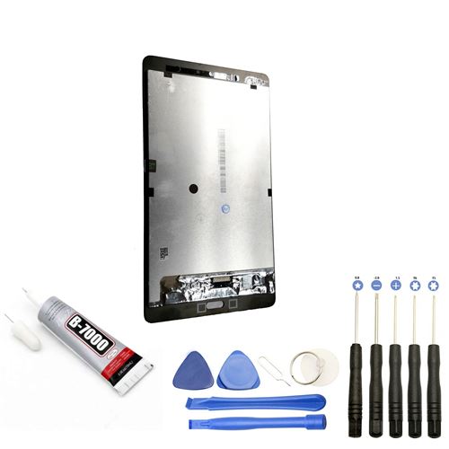 Visiodirect® Ecran complet: Vitre tactile + Ecran LCD compatible avec HUAWEI Mediapad M3 LITE 10 Space Grey + Kit outils + Colle B7000 Offerte