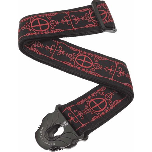 Planet Waves 50PLA12 Voodoo - Sangle guitare en nylon 5cm attaches planet lock