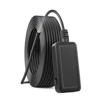KKmoon F220 5.5mm Endoscope Industriel Cam/éra dinspection dendoscope WiFi Int/égr/é 6 LEDs IP67 Imperm/éable pour iOS//Smartphones Android 10 M/ètre WiFi Endoscope