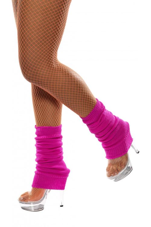 Chaussettes danse 80's fluo fuschia