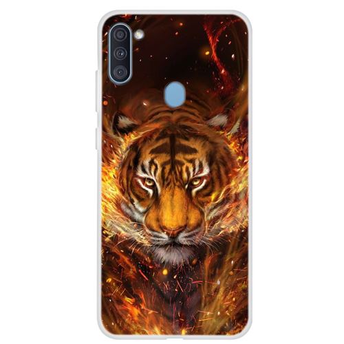 Coque en TPU impression de motifs tigre pour votre Samsung Galaxy A11