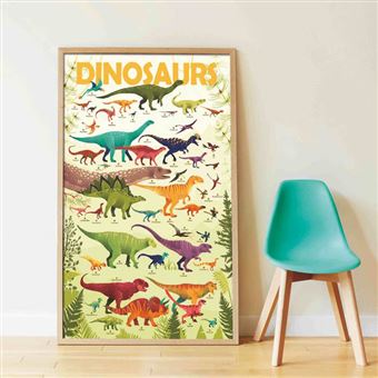 Poster stickers Poppik Découverte des dinosaures
