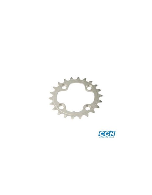 Plateau vtt triple diam 64 inter 22dts gris 4 branches shimano origine xtr m970 9v - ep