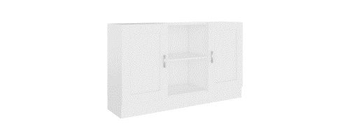 Buffet Aggloméré 120x30.5x70cm Blanc