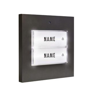 M E Modern Electronics Sonnette Bouton Poussoir 2 Familien Maison Alu Anthr Equipements Electriques Achat Prix Fnac