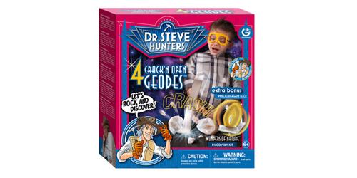 Coffret 4 Geodes avec une Agate