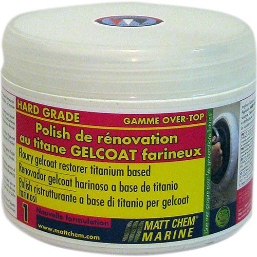 HARD GRADE - Polish spécial gelcoat farineux - pot de 700 grs