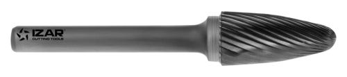 Izar 55768 – Fraise rotative en métal dur norma-rbf ogive bout 19,00 x 06,00 mm dent. 3
