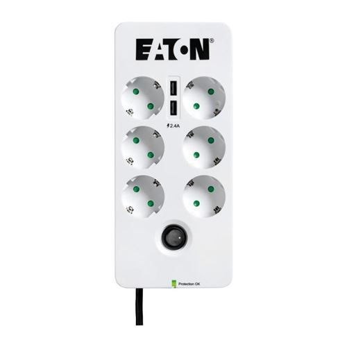 EATON Protection Box 6 USB DIN Multiprise parafoudre (norme 61643-1), 10A
