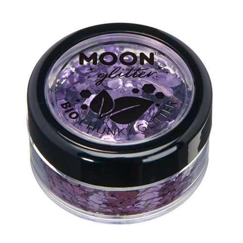 Moon Creations gros flocons de paillettes bio 3 gr de violet