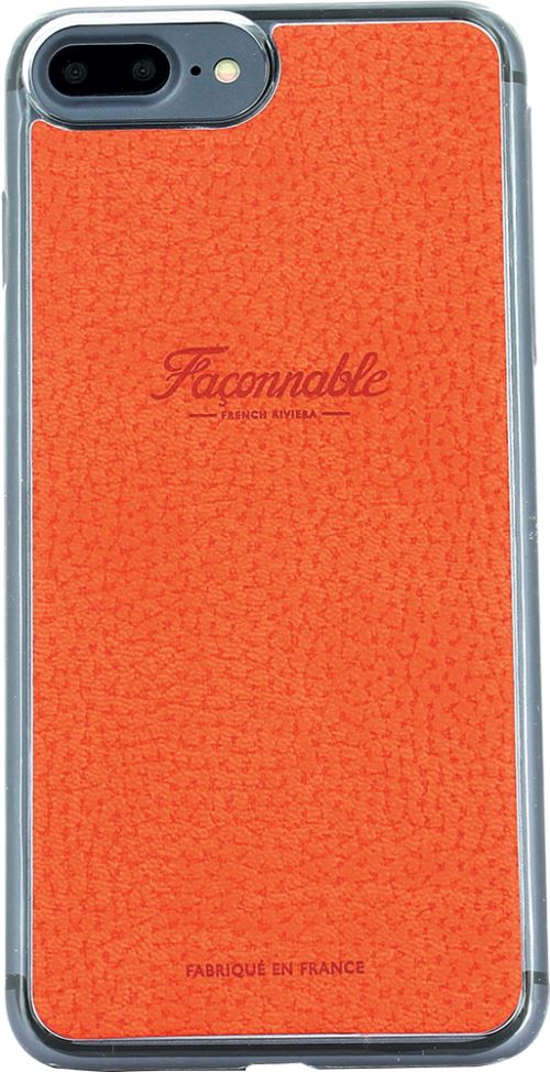 Coque rigide Façonnable orange pour iPhone 6 Plus/6S Plus/8 Plus