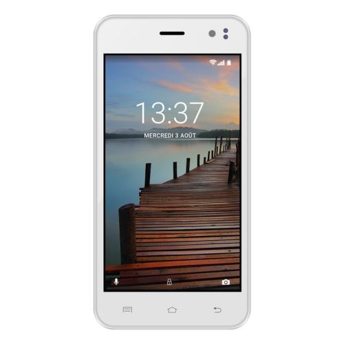 Konrow Coolsense - Smartphone Android 6 Marshmallow - Ecran 4.5'' - 8Go - Double Sim - Blanc