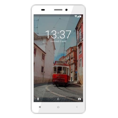 Konrow Link 55 - Smartphone 4G LTE - Android 6.0 Marshmallow - Ecran 5.5'' - 8Go - Double Sim - Blanc
