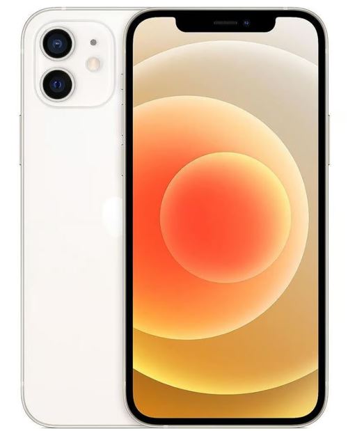 iPhone 12 6,1 64 Go Blanc Reconditionné avec BATTERIE NEUVE