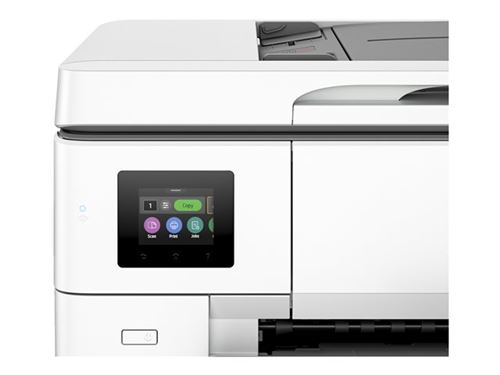 HP Officejet Pro 9720e Wide Format All-in-One - Multifunctionele printer - kleur - inktjet - A3/Ledger (297 x 432 mm) (origineel) - A3 (doorsnede) - maximaal 18 ppm LED - maximaal 22 ppm (printend) - 250 vellen - USB 2.0, LAN, Wi-Fi(ac), Bluetooth - cemen