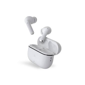 Force Play III - Écouteurs sans fil avec micro - intra-auriculaire - Bluetooth - Suppresseur de bruit actif - blanc
