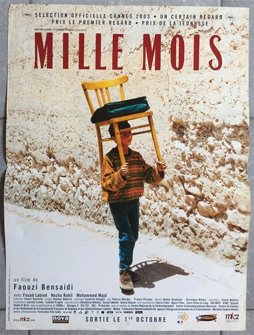 Mille Mois - 2003 - Faouzi Bensaidi - 40x60cm - Affiche de cinéma originale pliée