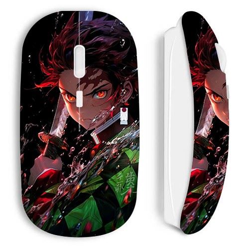 Souris blanc sans Fil Demon Slayer Tanjiro Kamado énervé manga anime