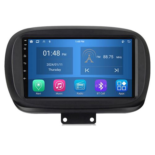 Autoradio RoverOne® Bluetooth CarPlay Android Auto Navigation 4Go RAM 64Go ROM pour Fiat 500X 2014-2020