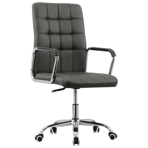 vidaXL Chaise pivotante de bureau Anthracite Tissu