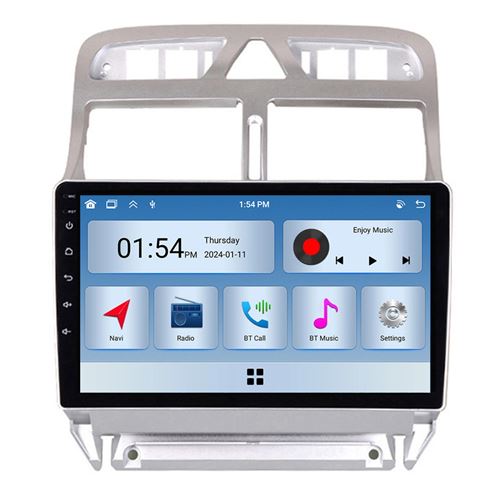 Autoradio RoverOne® Bluetooth CarPlay 2 Din 6Go RAM 128Go ROM pour Peugeot 307 2001-2013