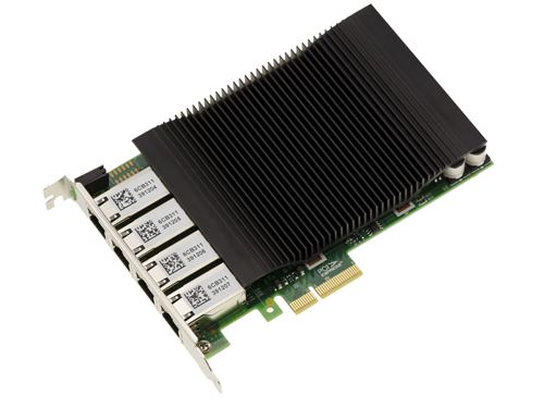 Carte Réseau 4 Ports Gigabit PCIe - Chipset Intel I350-T4 - Compatible Serveur Et PC, 10/100/1000 Mbps