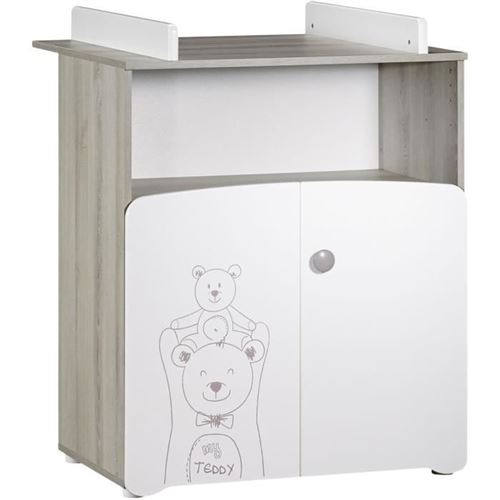 Commode à langer 2 portes TEDDY