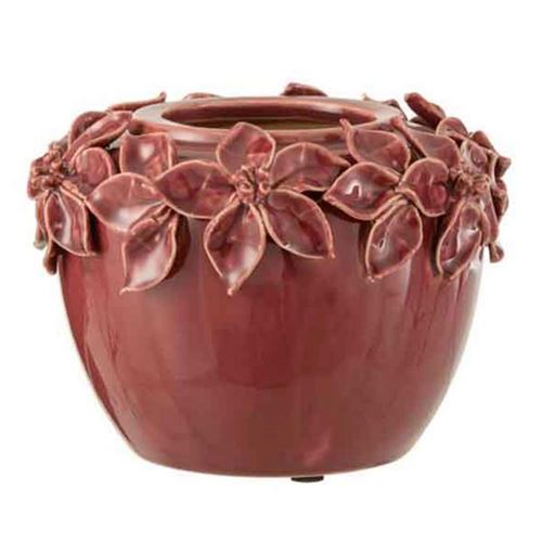 Cache-Pot en Céramique Flora 17cm Rose