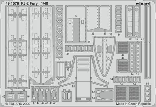 Fj-2 Fury For Kitty Hawk - 1:48e - Eduard Accessories