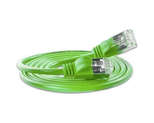 Slim Wirewin PKW-LIGHT-STP-K6 5.0 GN RJ45 Câble réseau, câble patch CAT 6 U/FTP 5.00 m vert