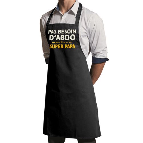 Tablier Super Papa en cuisine - 17,95 €