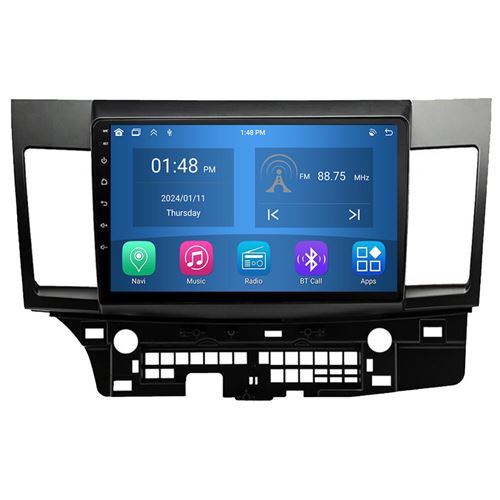 Autoradio RoverOne® Bluetooth CarPlay Android Auto Navigation 4Go RAM 64Go ROM pour Mitsubishi Lancer 10 CY 2007-2012