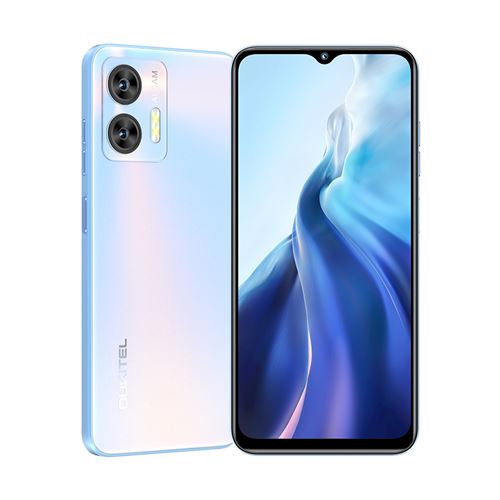 Smartphone OUKITEL C35 -6.56 -24Go -256Go -5150mAh-50MP-8MP,Empreinte digitale-Dual SIM 4G-Android 13-Téléphone Portable -BLeu-199g