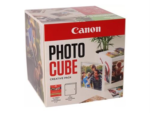Pack de 40 feuilles papier photo brillant Canon PP-201 pour MAXIFY GX5050 GX6550 PIXMA TS7750i et TS8750 Vert