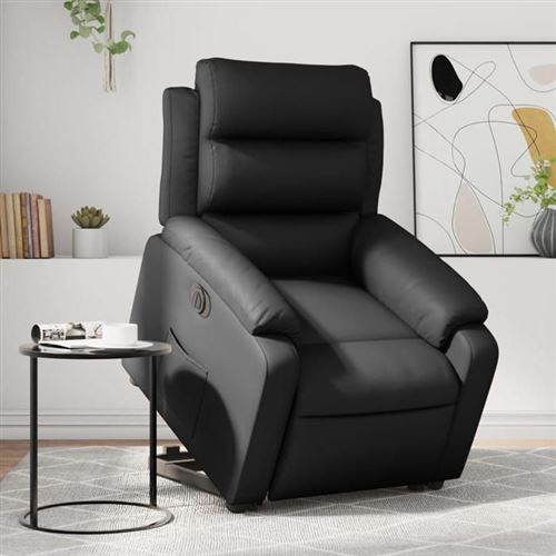 Vidaxl Noir Fauteuil Électrique Inclinable - Similicuir - Image 3