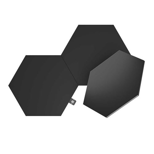 nanoleaf LED Dekolicht "Nanoleaf Shapes Ultra Black Hexagons Expansion Pack - 3PK" 3 Stk. Expansion Pack - 3 PK, Erweiterung zum Starter Kit