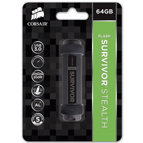 CORSAIR Flash Survivor Stealth 3.0 64 Go
