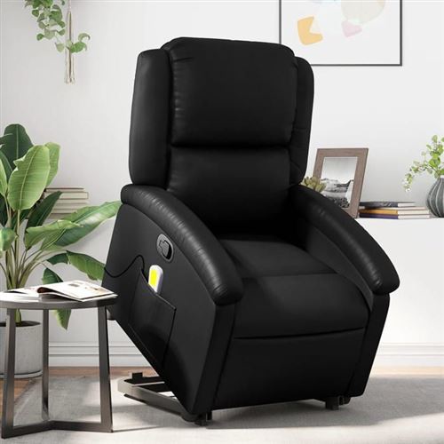 Non Communiqué Noir Vidaxl Fauteuil De Massage, Relaxation Similicuir