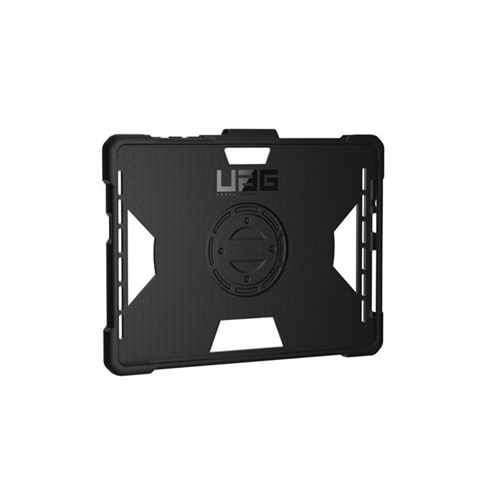 UAG Case for Microsoft Surface Go 3/Go 2/Go [10.5-inch] w/ Handstrap - Outback Black - Achterzijde behuizing voor tablet - voor Microsoft Surface Go, Go 2