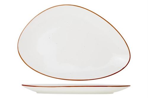 Cosy & Trendy For Professionals Terra Arena - Assiette plate - Blanc - 33cm - Porcelaine - (lot de 6)
